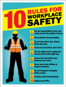 posters 10 rules to work safe 334 Signages Fashion and 