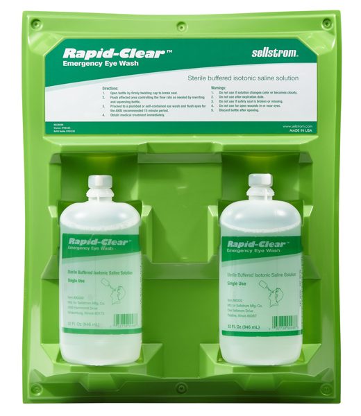 Rapid-Clear Portable Eyewash Bottle Stations